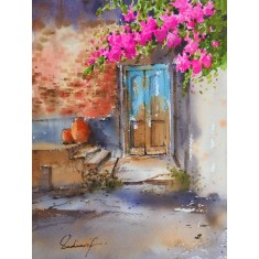 Sadia Arif, 11 x 15 Inch, Watercolor on Paper, Cityscape Painting, AC-SAD-074 Sadia Arif, 11 x 15 Inch, Watercolor on Paper, Cityscape Painting, AC-SAD-074